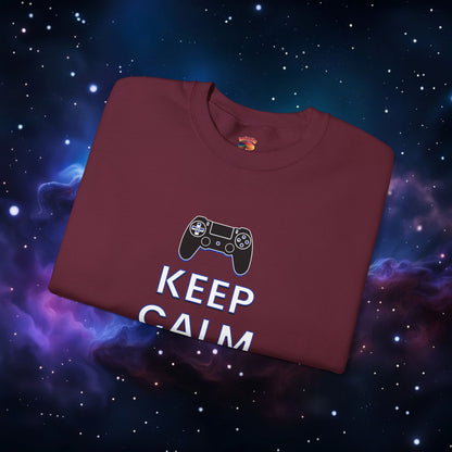 KEEP CALM AND GAME ON PS SWEATSHIRT