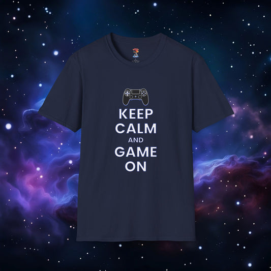 KEEP CALM AND GAME ON PS SHIRT