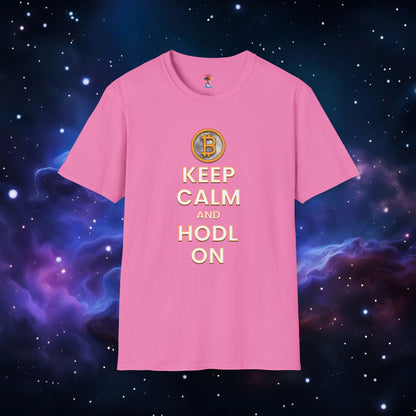 KEEP CALM AND HODL ON SHIRT