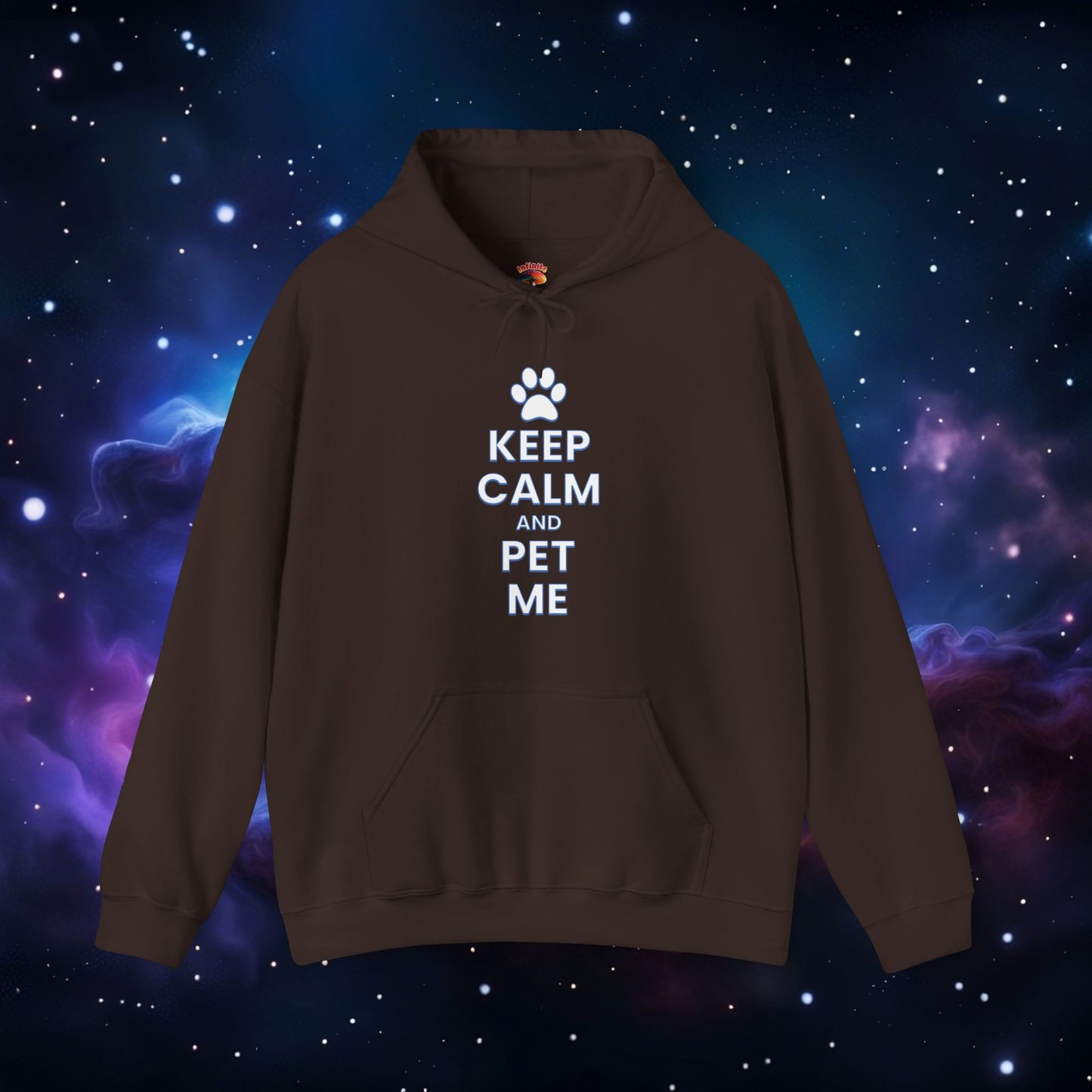 KEEP CALM AND PET ME HOODIE