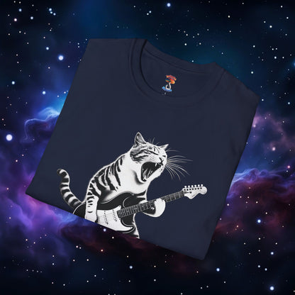 CAT PLAYING GUITAR SHIRT