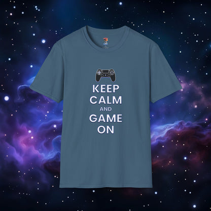 KEEP CALM AND GAME ON PS SHIRT