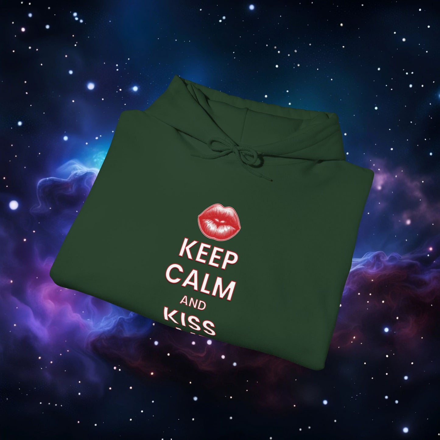 KEEP CALM AND KISS ME HOODIE