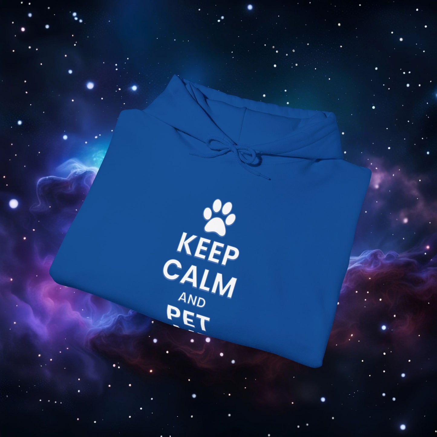 KEEP CALM AND PET ME HOODIE