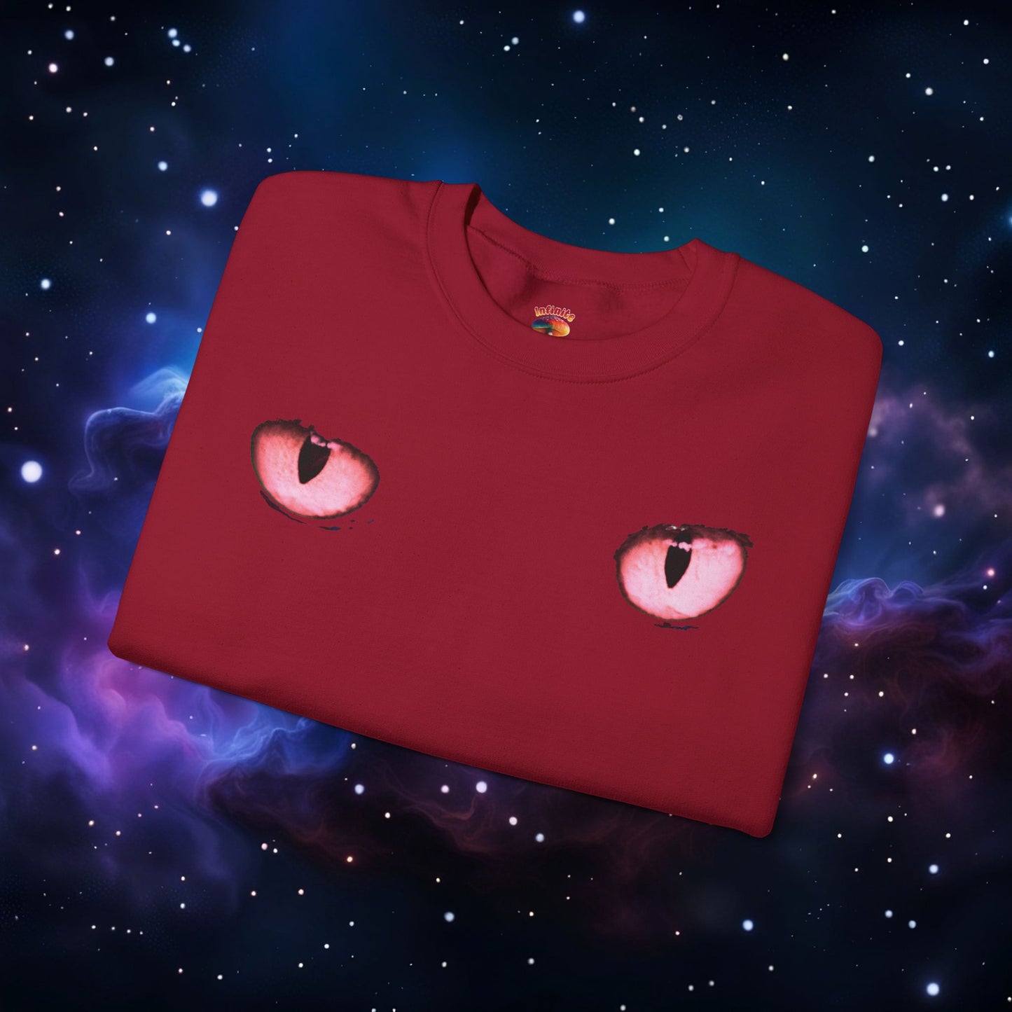 CAT EYES (RED) SWEATSHIRT