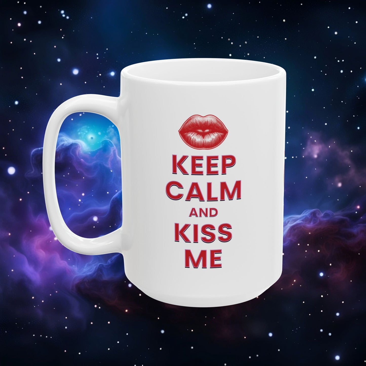 KEEP CALM AND KISS ME MUG