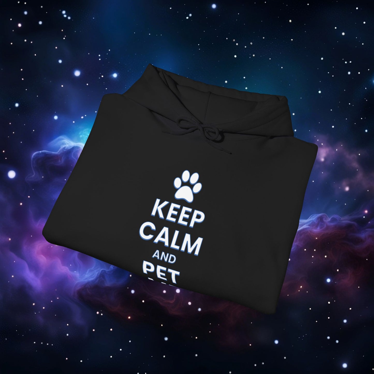 KEEP CALM AND PET ME HOODIE