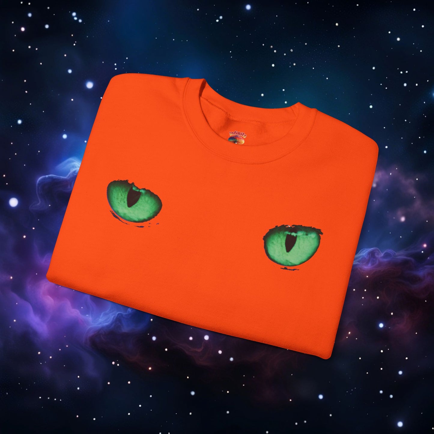 CAT EYES (GREEN) SWEATSHIRT