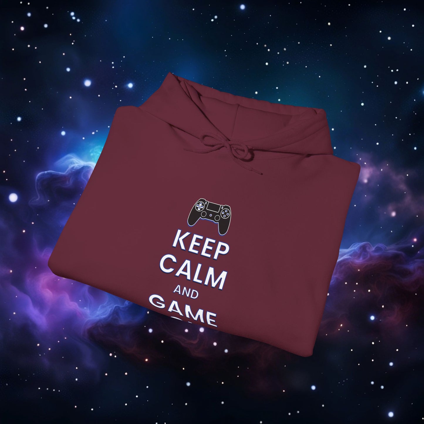 KEEP CALM AND GAME ON PS HOODIE