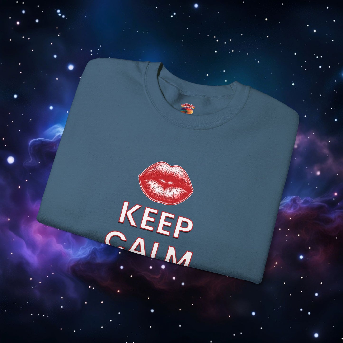 KEEP CALM AND KISS ME SWEATSHIRT