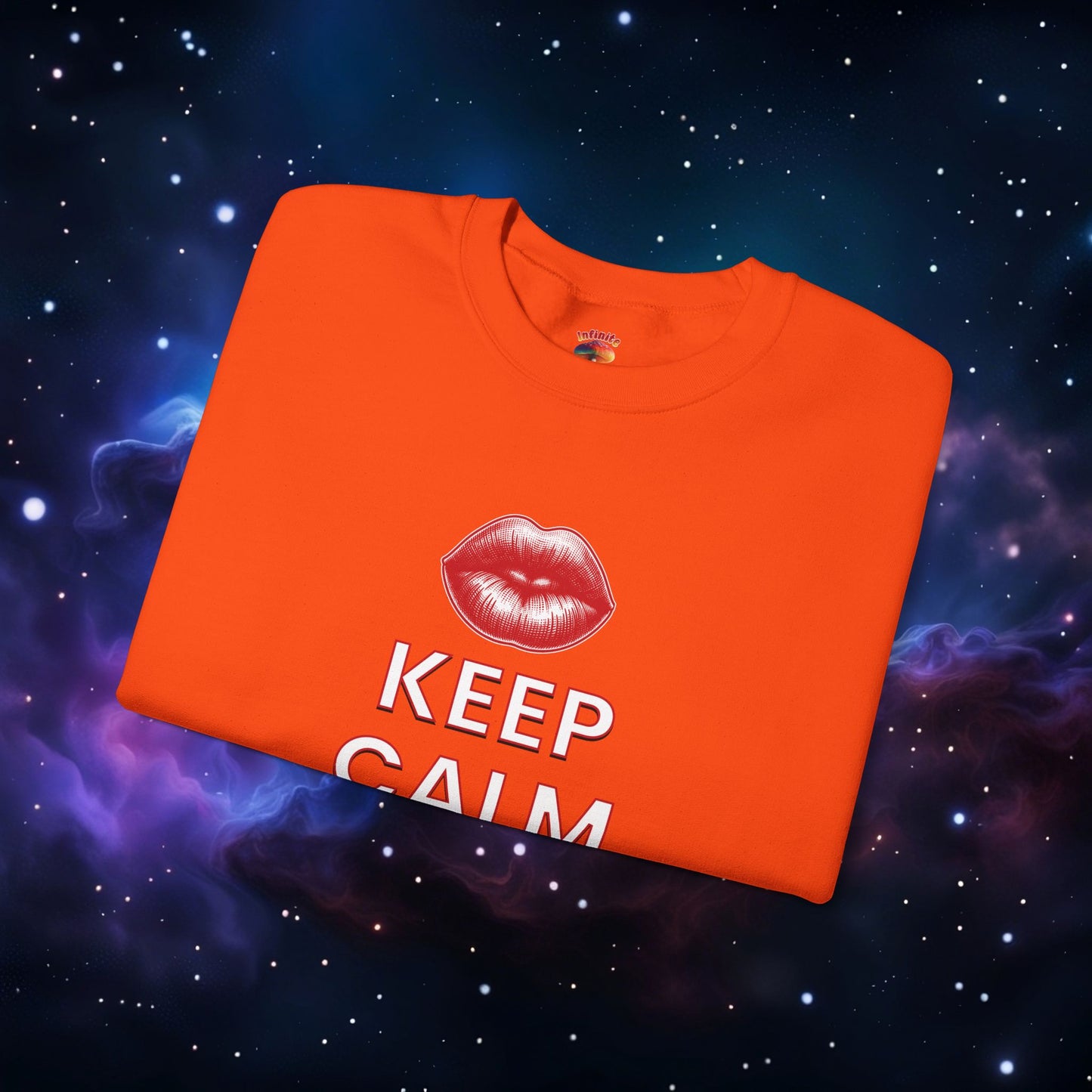 KEEP CALM AND KISS ME SWEATSHIRT