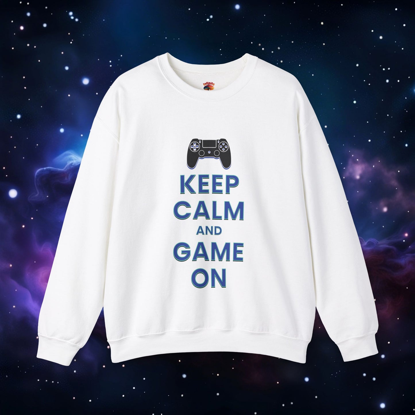 KEEP CALM AND GAME ON PS SWEATSHIRT