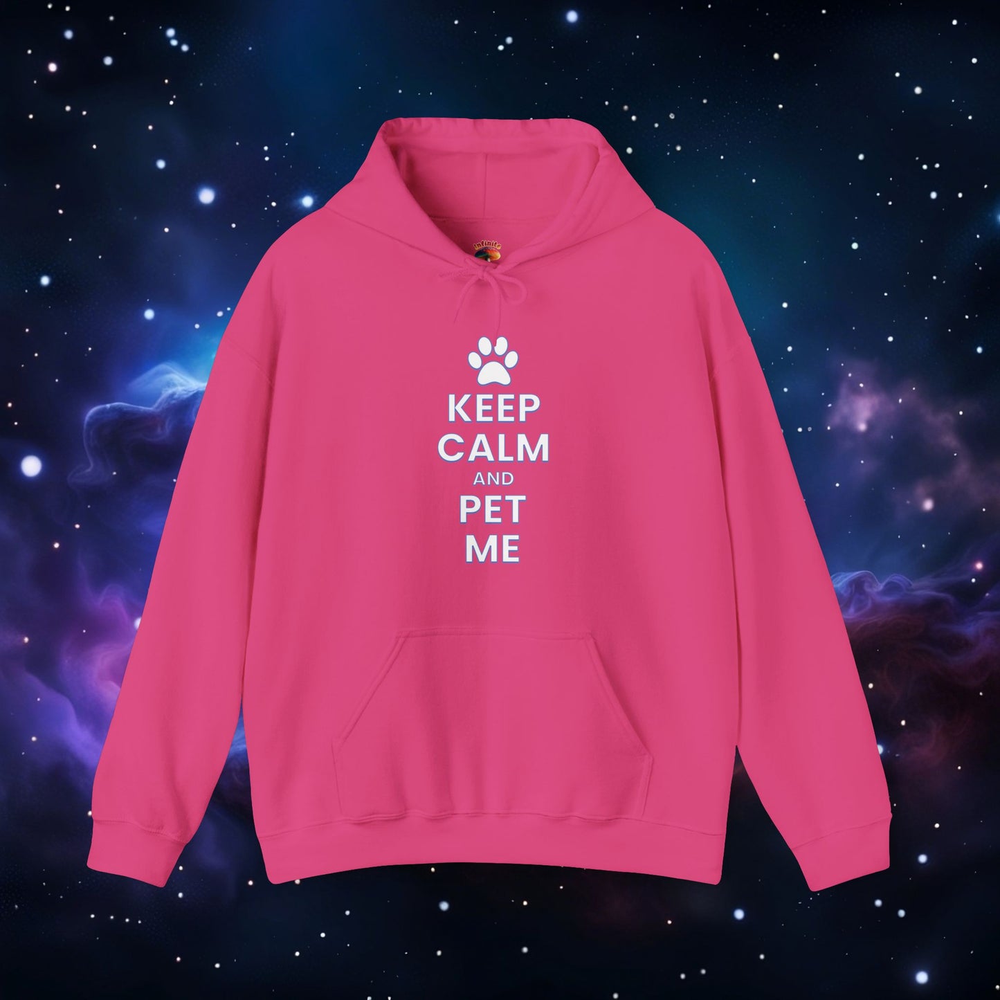 KEEP CALM AND PET ME HOODIE