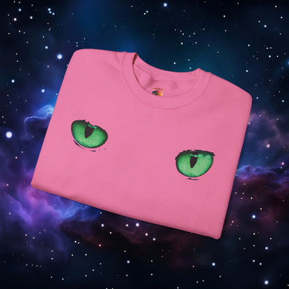 CAT EYES (GREEN) SWEATSHIRT