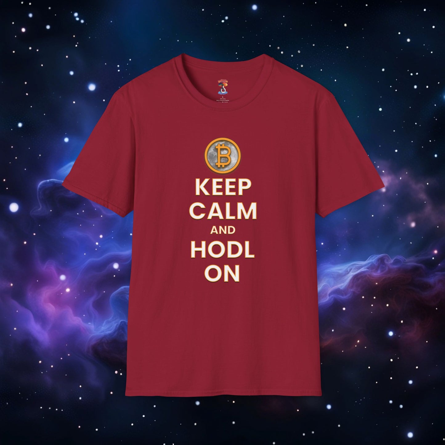 KEEP CALM AND HODL ON SHIRT