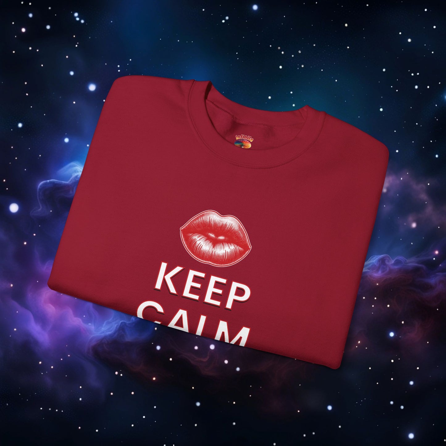 KEEP CALM AND KISS ME SWEATSHIRT