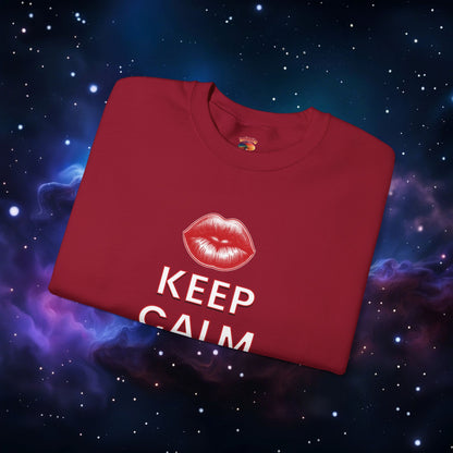 KEEP CALM AND KISS ME SWEATSHIRT