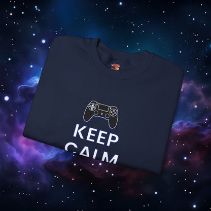 KEEP CALM AND GAME ON PS SWEATSHIRT