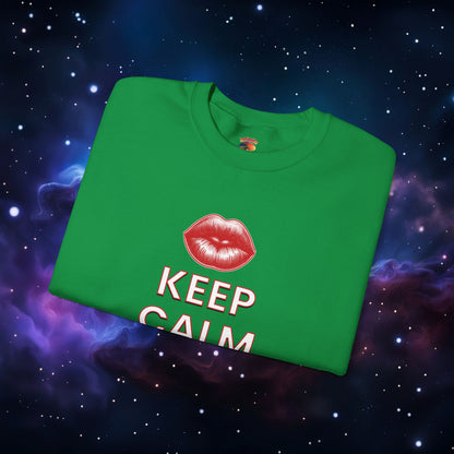 KEEP CALM AND KISS ME SWEATSHIRT