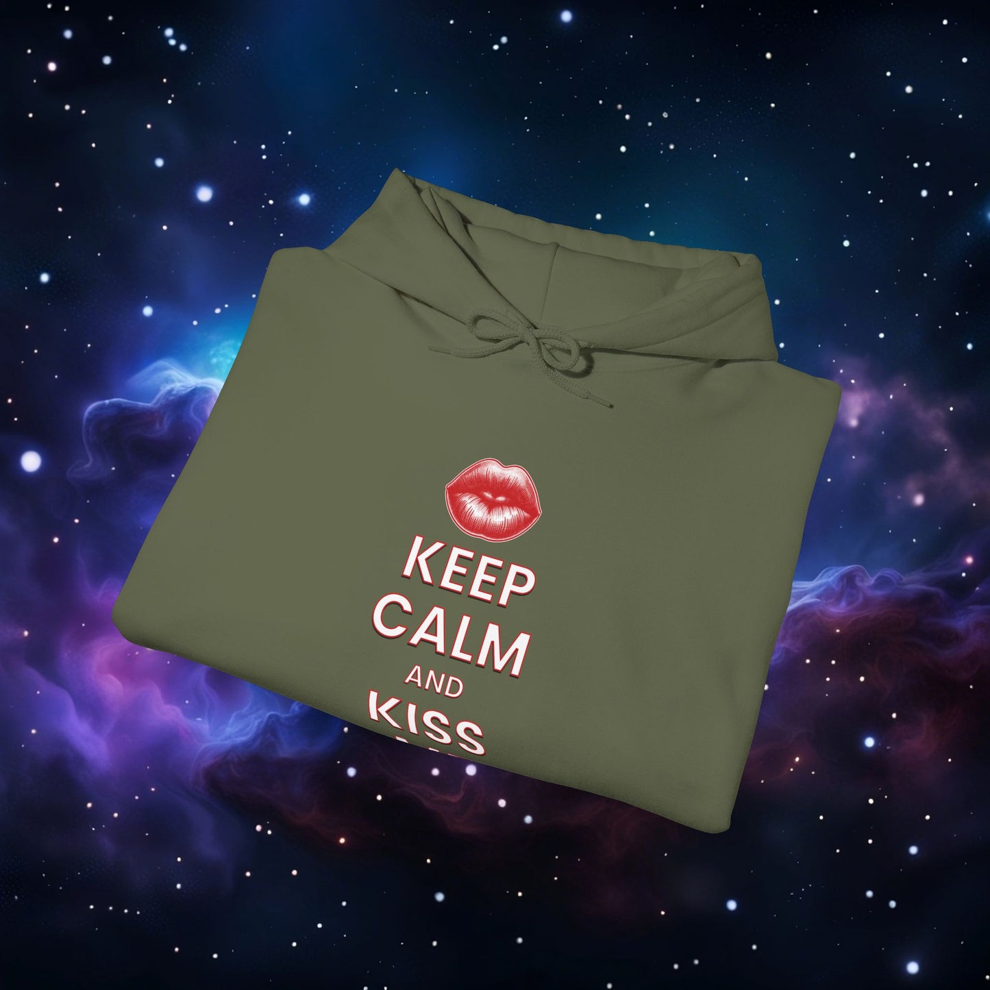 KEEP CALM AND KISS ME HOODIE