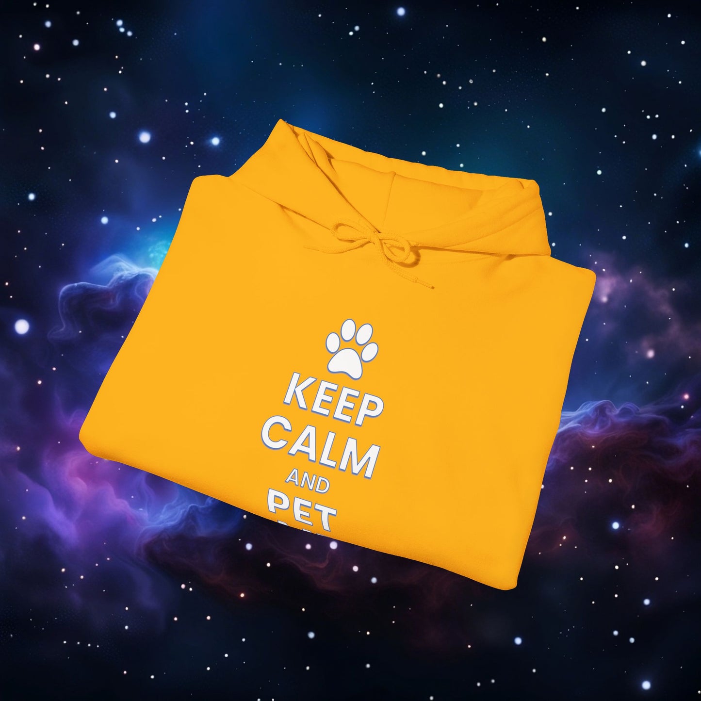 KEEP CALM AND PET ME HOODIE