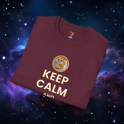 KEEP CALM AND HODL ON SHIRT