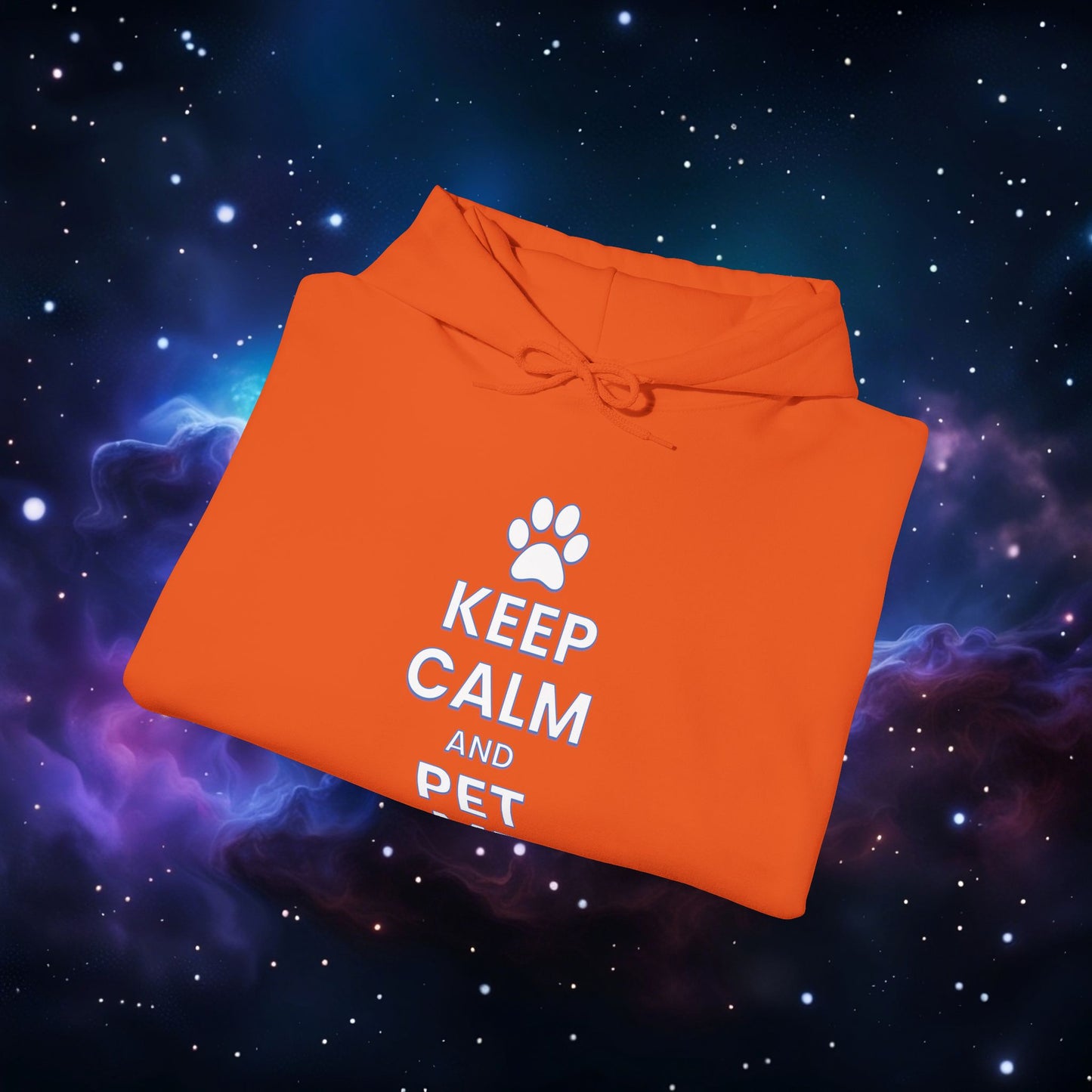 KEEP CALM AND PET ME HOODIE