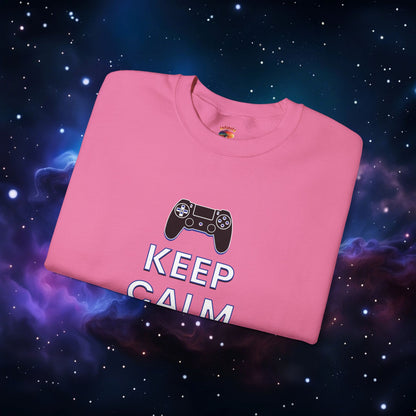 KEEP CALM AND GAME ON PS SWEATSHIRT