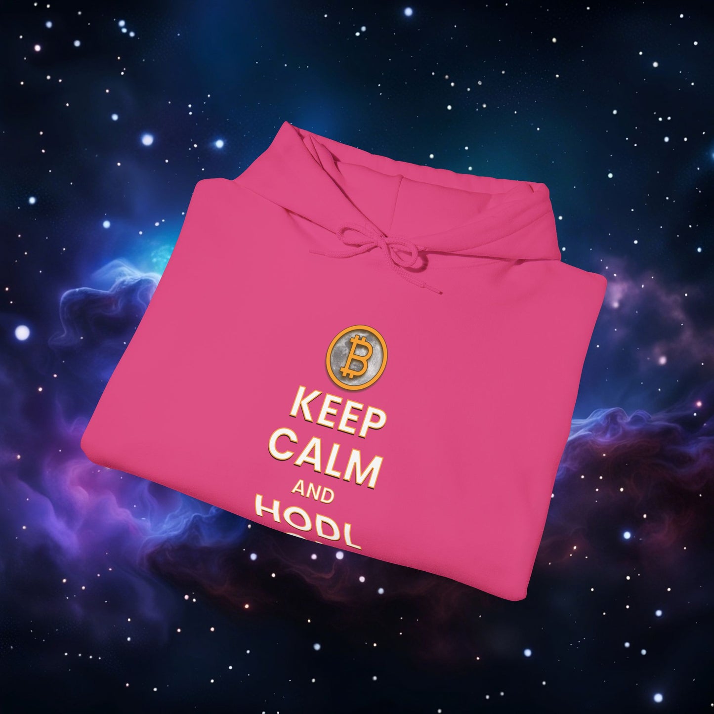 KEEP CALM AND HODL ON HOODIE