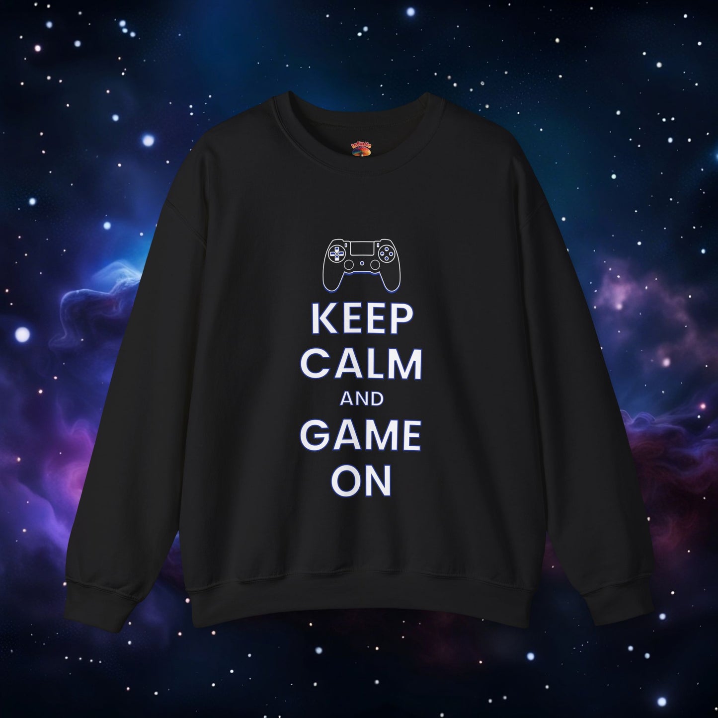 KEEP CALM AND GAME ON PS SWEATSHIRT