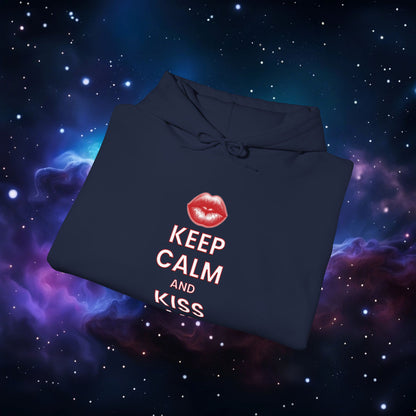 KEEP CALM AND KISS ME HOODIE