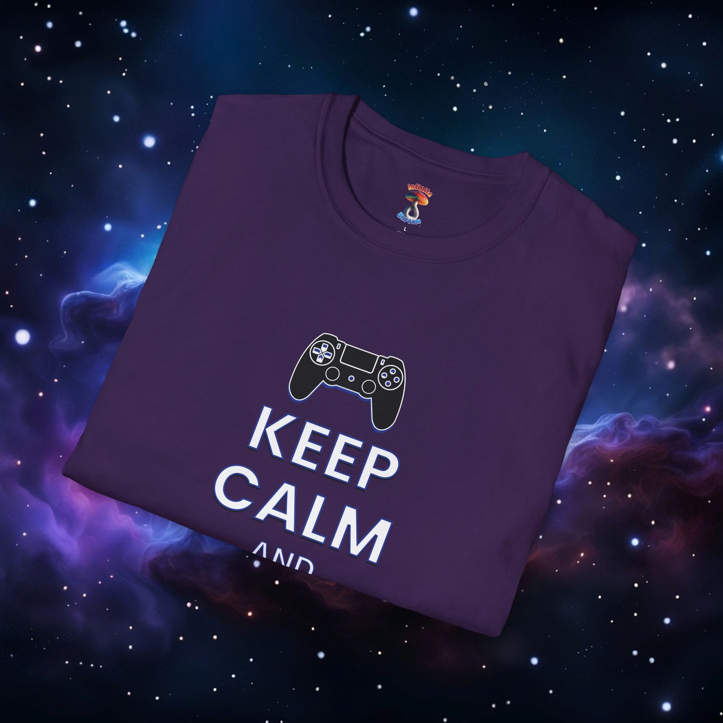 KEEP CALM AND GAME ON PS SHIRT