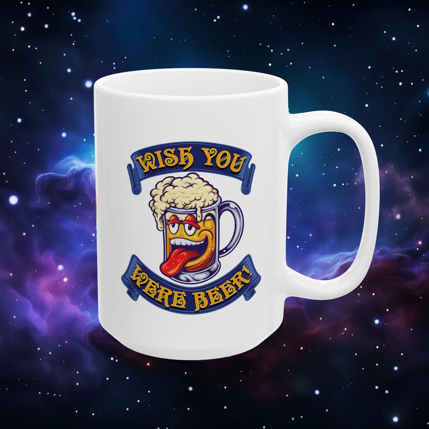 WISH YOU WERE BEER MUG