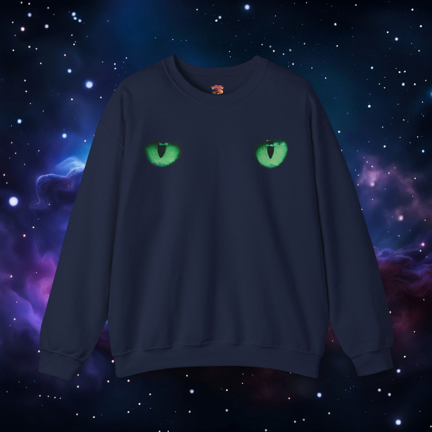 CAT EYES (GREEN) SWEATSHIRT