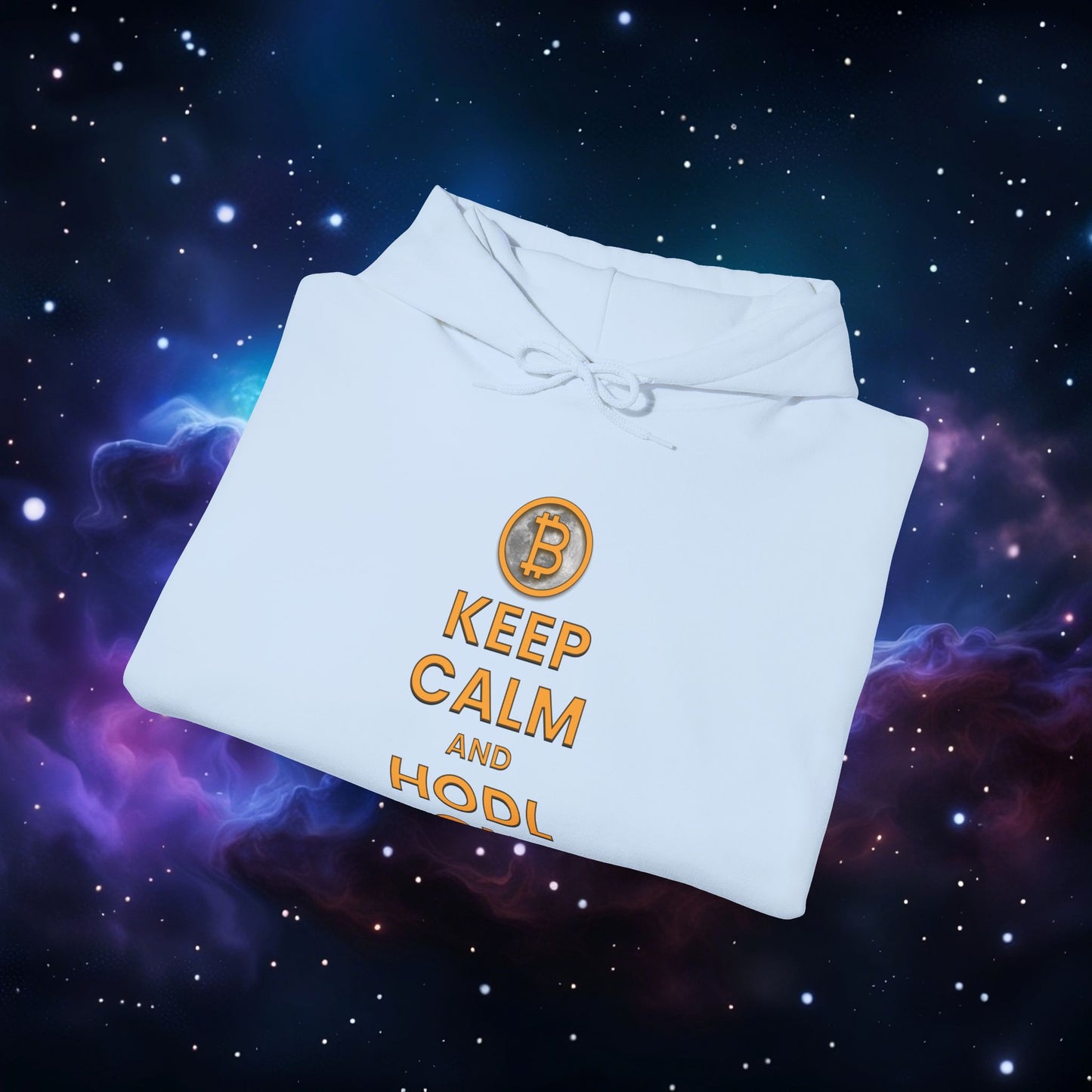 KEEP CALM AND HODL ON HOODIE