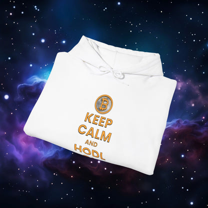 KEEP CALM AND HODL ON HOODIE