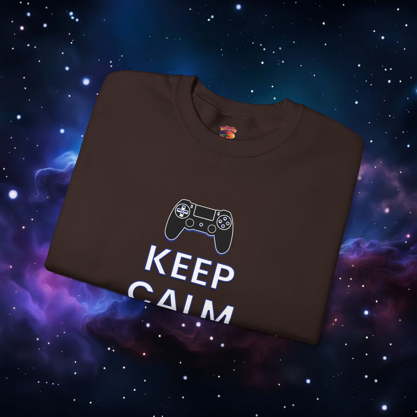 KEEP CALM AND GAME ON PS SWEATSHIRT