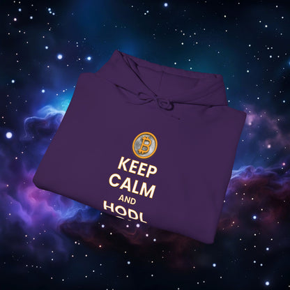 KEEP CALM AND HODL ON HOODIE