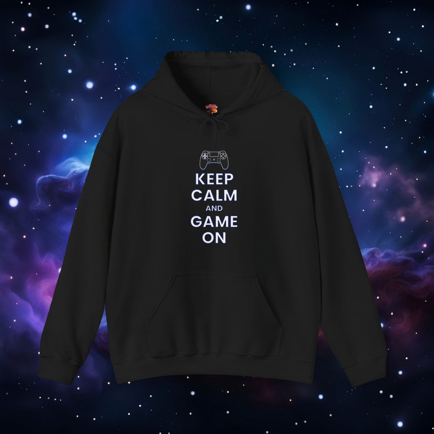 KEEP CALM AND GAME ON PS HOODIE