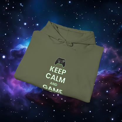 KEEP CALM AND GAME ON XB HOODIE