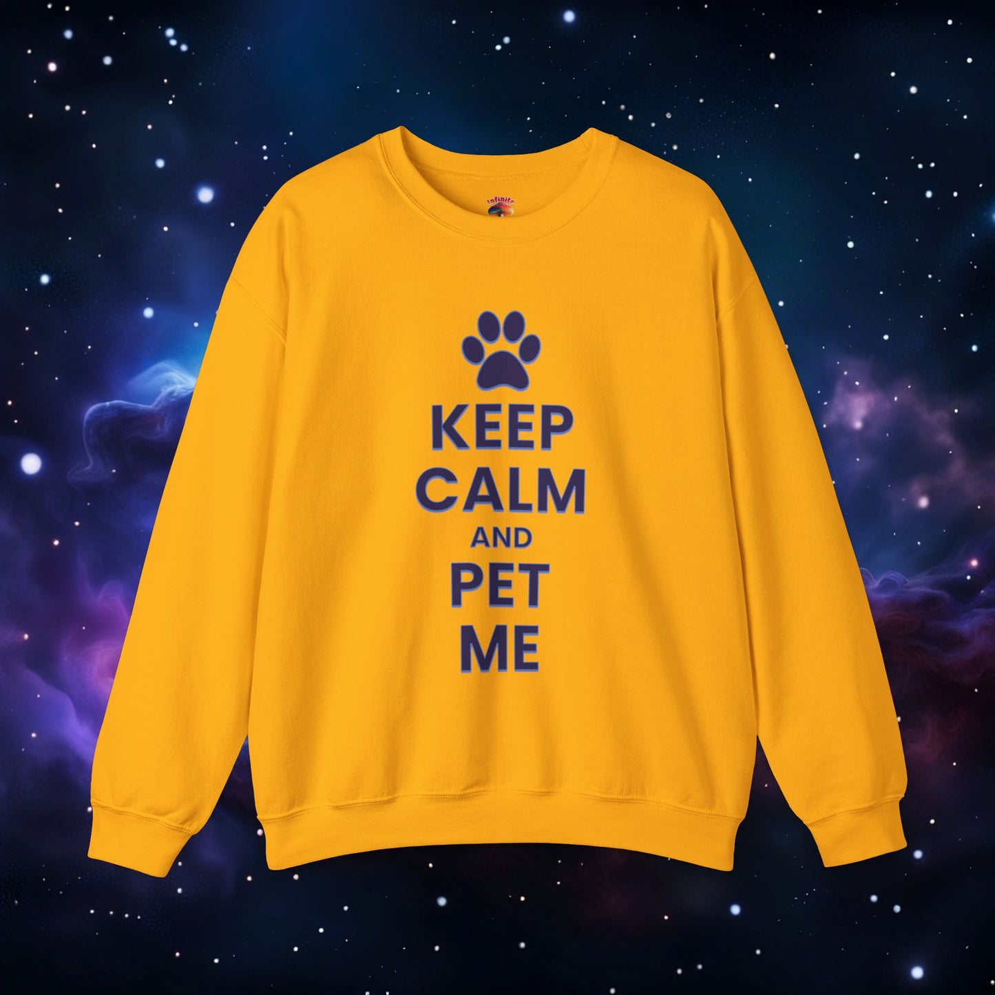 KEEP CALM AND PET ME SWEATSHIRT