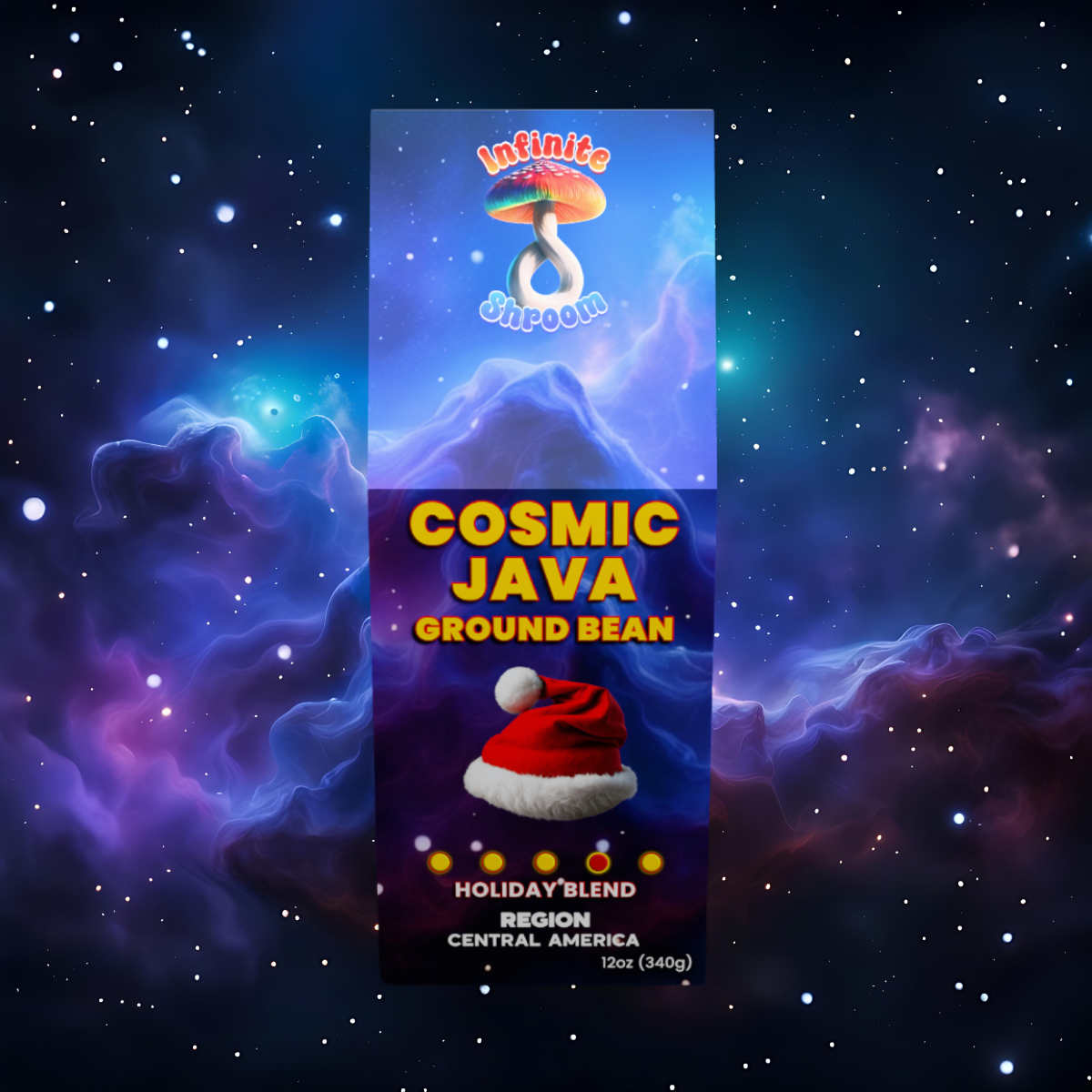 COSMIC JAVA HOLIDAY BLEND GROUND BEAN COFFEE